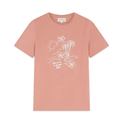 Maison Kitsune Sunset Island Regular T-Shirt "Acer Leaf"