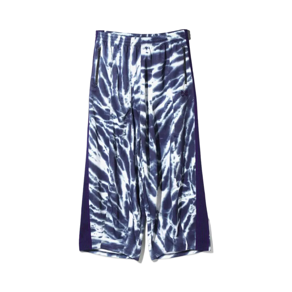 Needles for NEPENTHES H.D. Track Pant - Poly Smooth / Tie Dye Printed "Indigo"