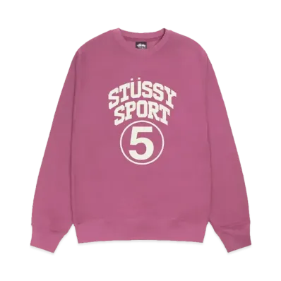 Stussy 5 Sport Crew "Berry"