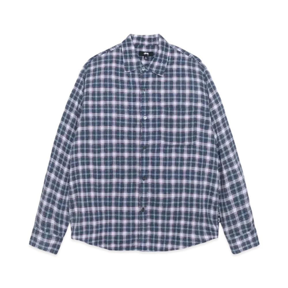 Stussy Matthew Shirt Printed Plaid "Navy"