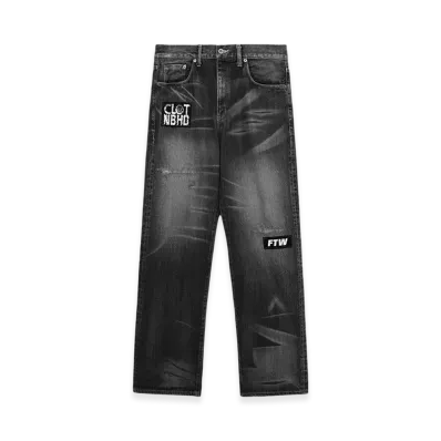 NEIGHBORHOOD x CLOT Savage Denim Deep Basic Pants "Black"