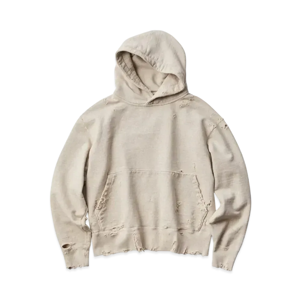 KURO More Damage Pull Sweat Parka "Oatmeal"