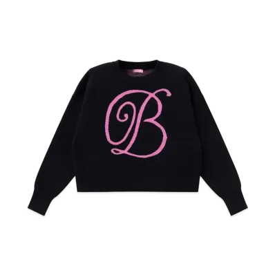 Blackeyepatch B Emblem Kint Sweater "Black"