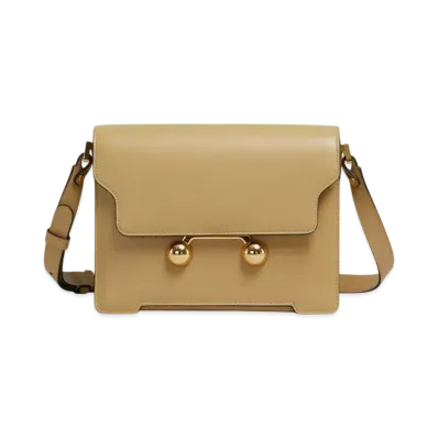 Marni Leather Trunkaroo Medium Shoulder Bag
"Nomad/Beige"