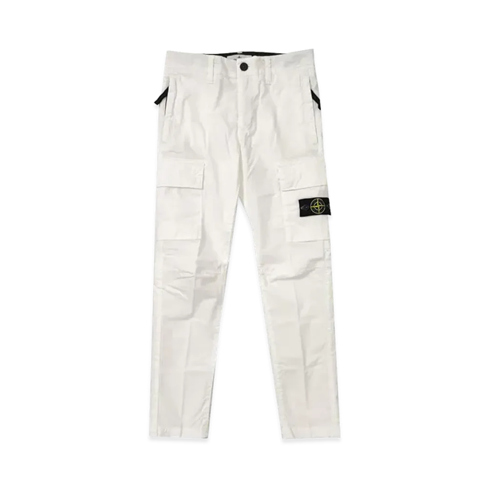 Stone Island Kids Trousers "White"