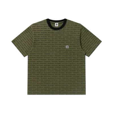 BlackEyePatch OE Logo Patterned Tee "Olive"