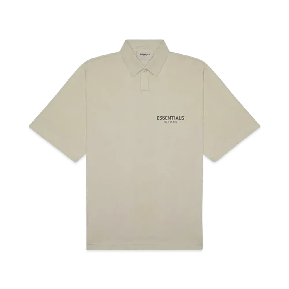 FEAR OF GOD ESSENTIALS Short Sleeve Boxy Polo "Tan/String"
