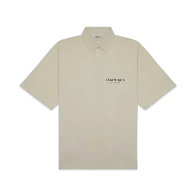 FEAR OF GOD ESSENTIALS Short Sleeve Boxy Polo "Tan/String"