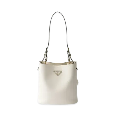 PRADA Medium Leather Bag "White"