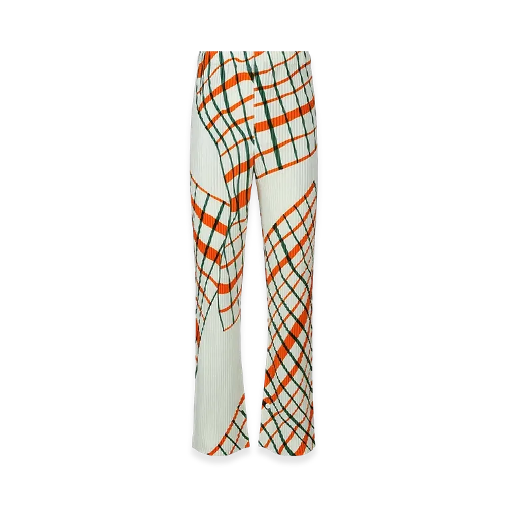 HOMME PLISSE ISSEY MIYAKE Windswept Plaid "White"