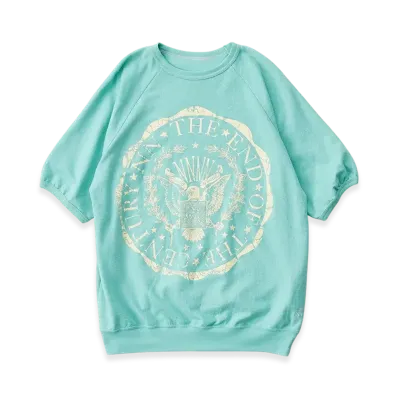 NICENESS Matt Sweatshirt Pull Over Short Sleeve "Ivory"