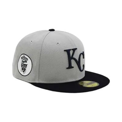 NEW ERA x THE CAP Hoyas of GOAT 59Fifty Kansas City Royals "Gray/Midnight Navy"