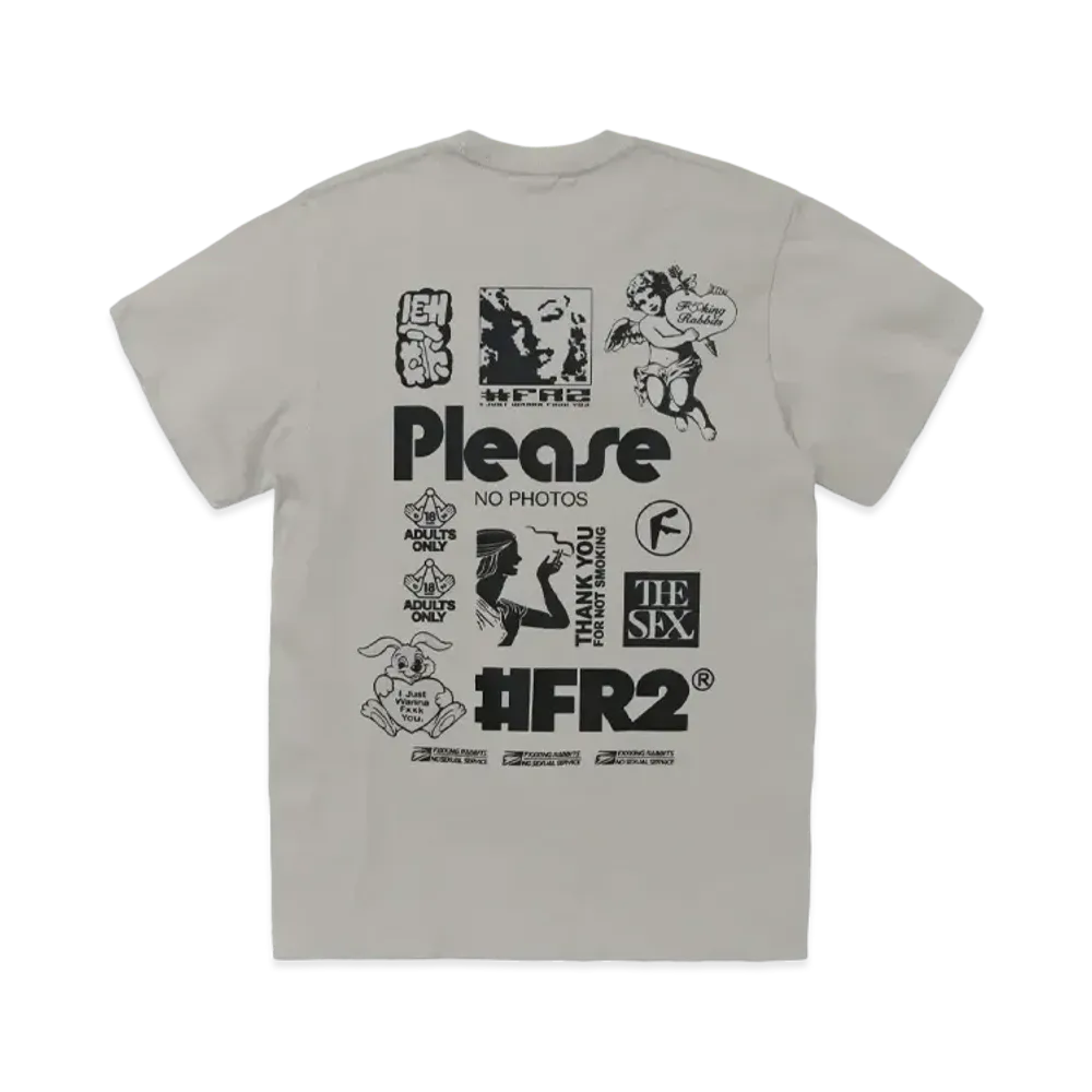 FR2 Please NO PHOTOS T-shirt "Light Gray"
