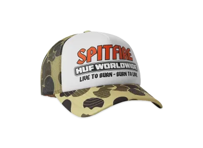 HUF x SPITFIRE Burn Forever Trucker Hat "Camo"