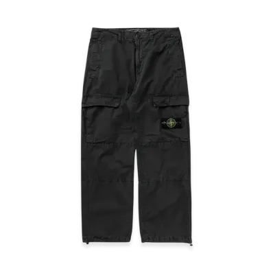 Stone Island 311WA OLD Treatment Brushed Cotton Canvas Cargo Pants - 24SS "Steel Grey"