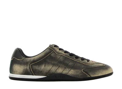 GUCCI Women's Black Leather Shift Sneakers "Black"