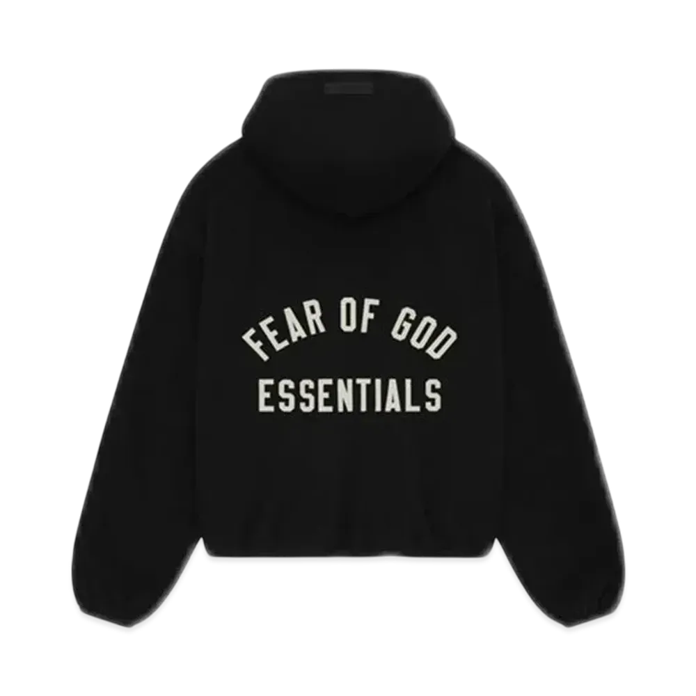 FEAR OF GOD Essentials Women's Brushed Hooded Bomber "Black"