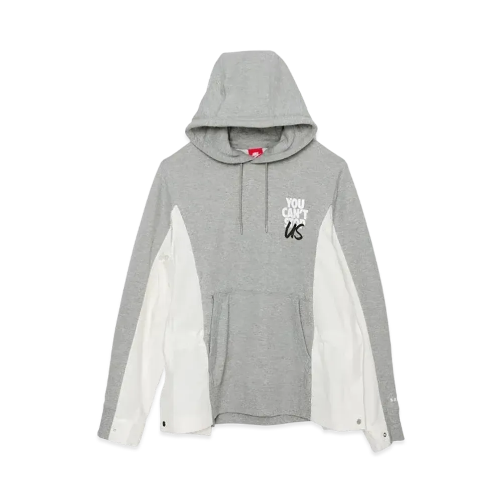 sacai x Nike You Can't Stop Us Customized Hoodie "Gray"