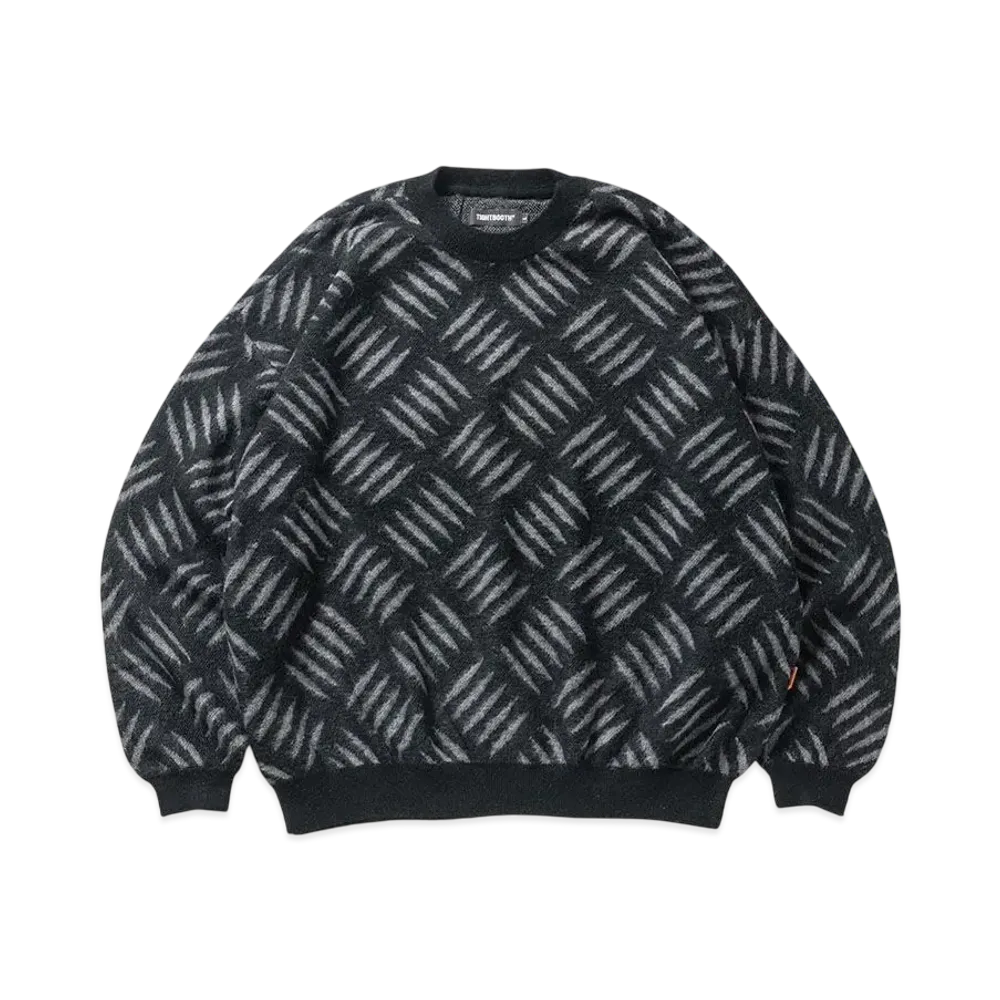 TIGHTBOOTH Checker Plate Mohair Sweater "Black"