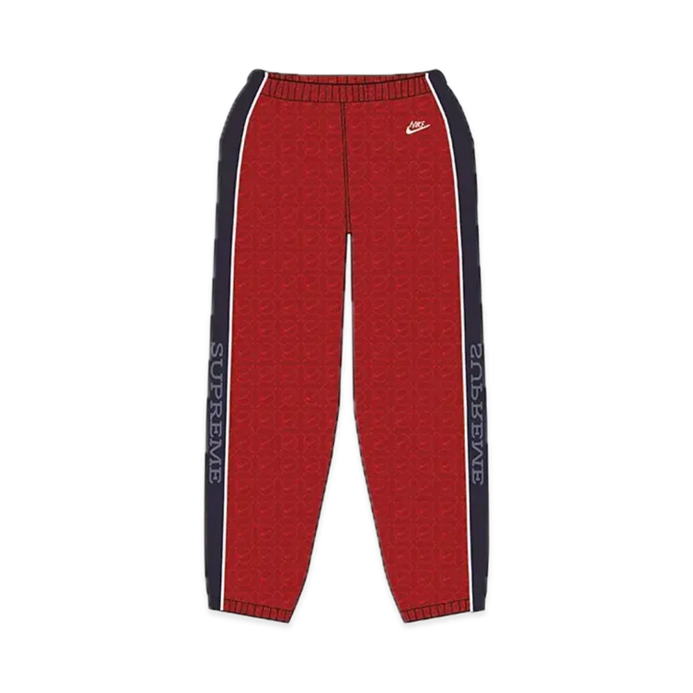 Supreme x Nike Velour Track Pant "Red"