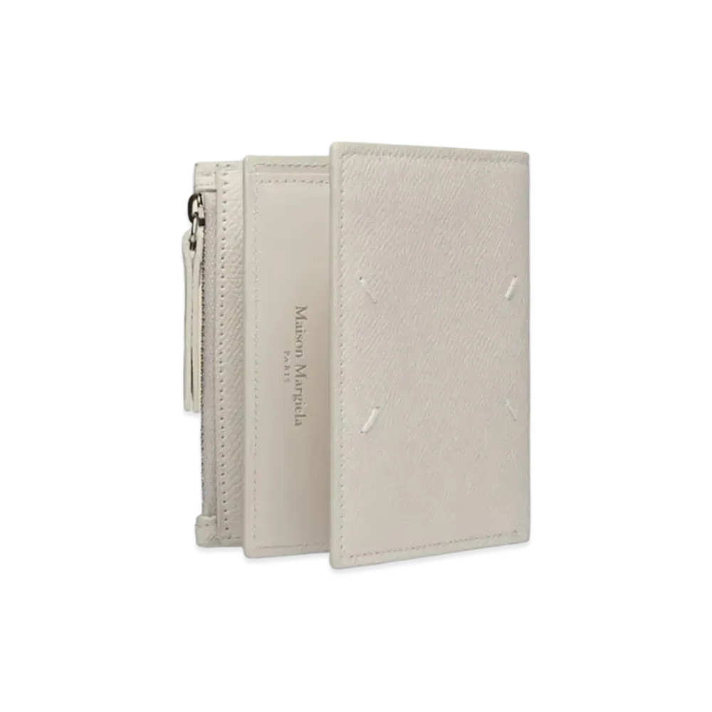 メゾンマルジェラ ジップ レザー ウォレット "グレー" SA1UI0020P4745T2003