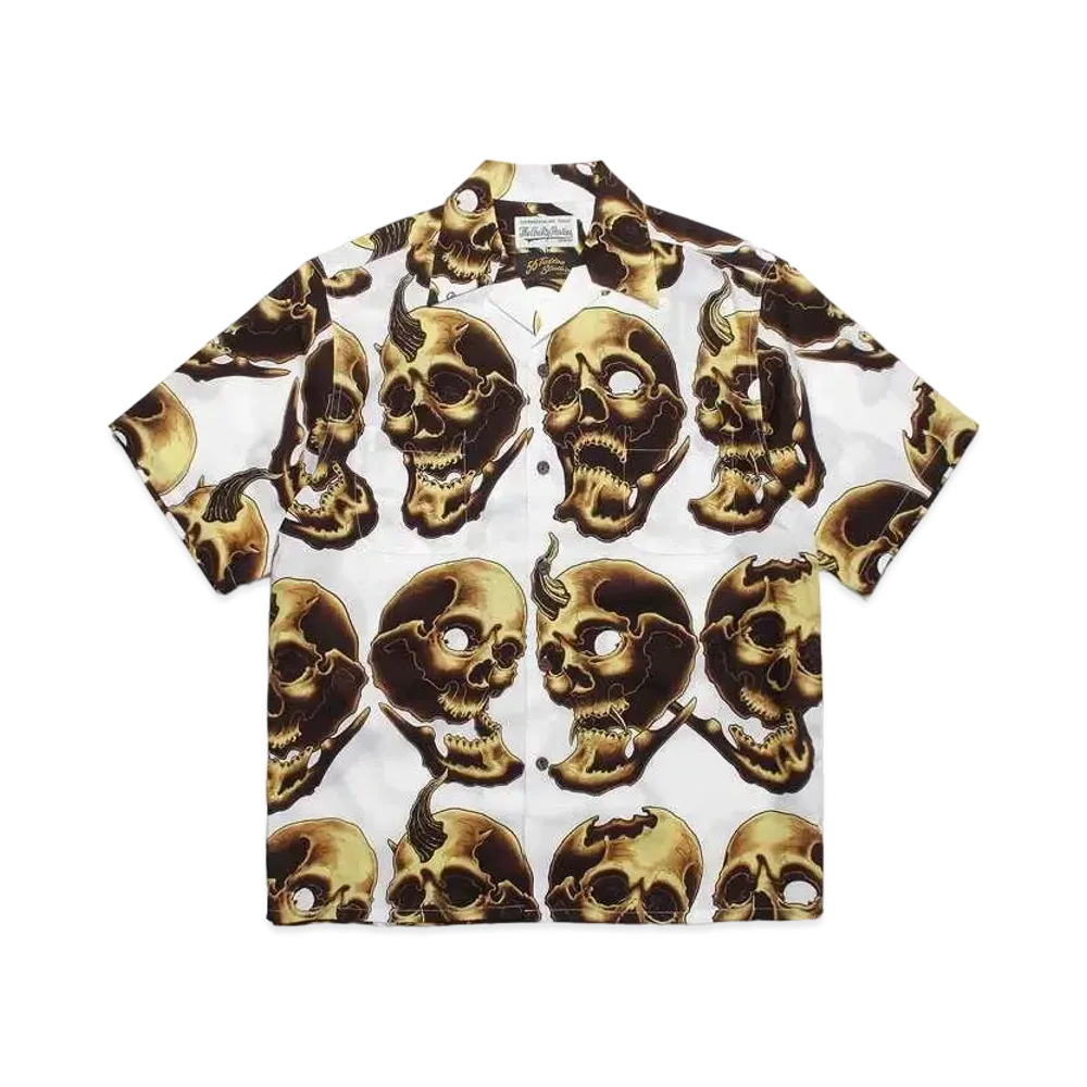 WACKO MARIA 56 TATTOO STUDIO / HAWAIIAN SHIRT #1 "White"