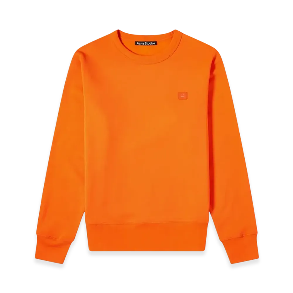 Acne Studios Fairview Face Crewneck Sweatshirt "Dark Orange"