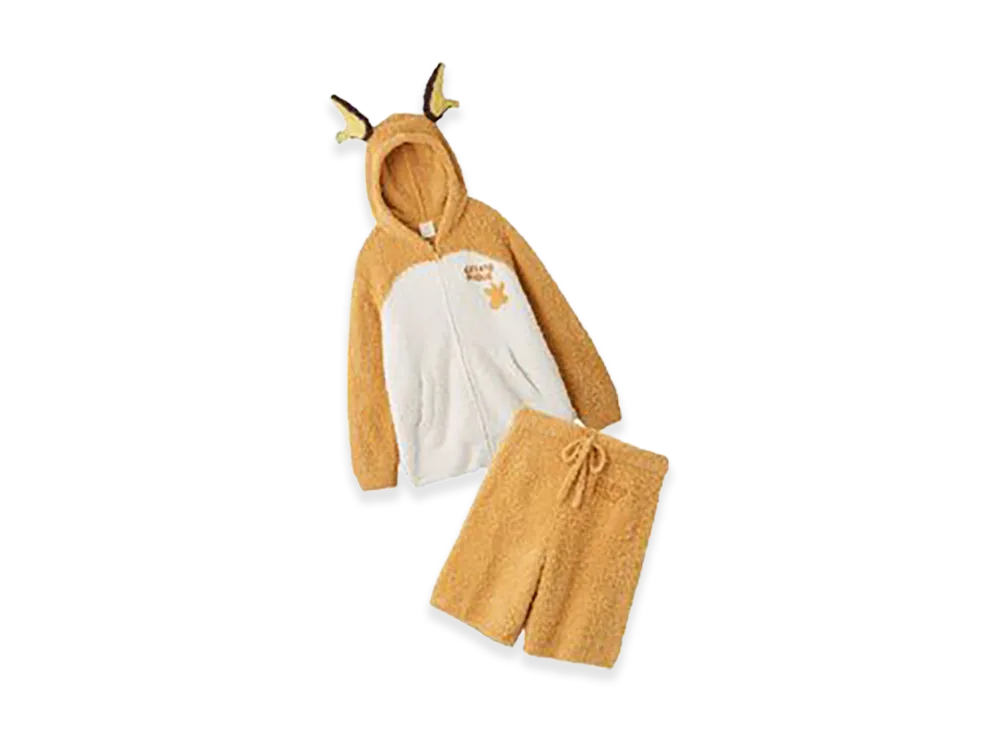 GELATO PIQUE x Pokemon Gelato Raichu Hoodie & Half Pants Set "Orange"