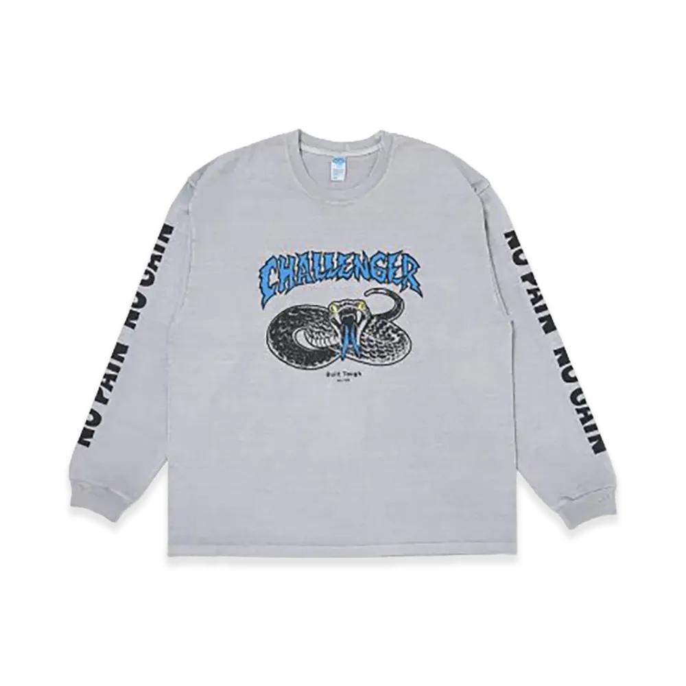 CHALLENGER L/S Pigment Snake Tee "Grey"