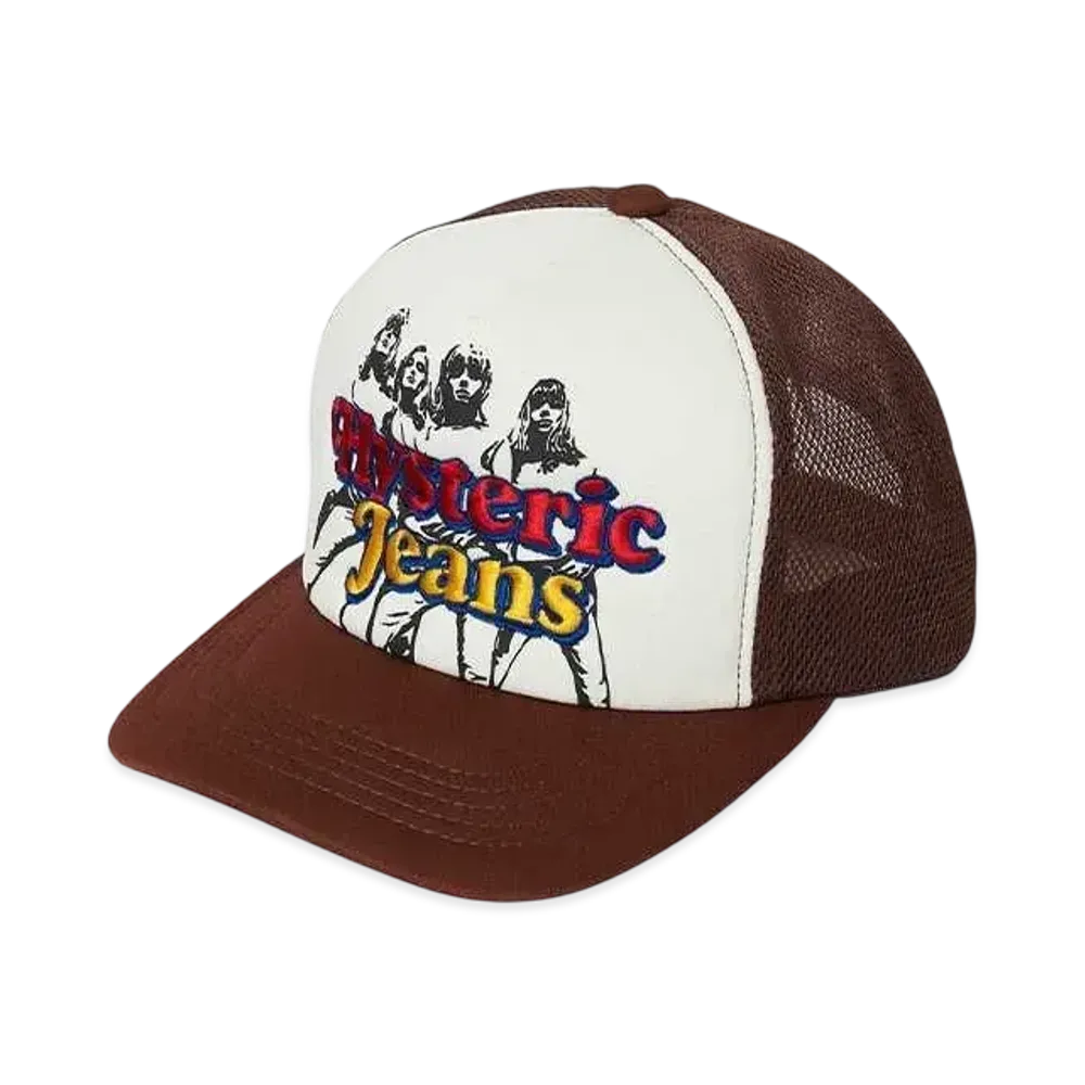 HYSTERIC GLAMOUR Hysteric Jeans Embroider Mesh Cap "Brown"