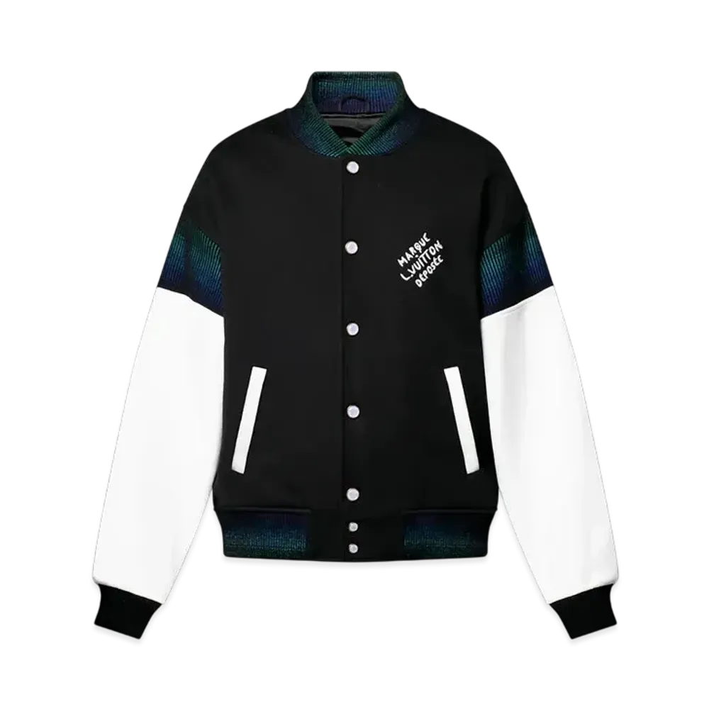 Louis Vuitton Men's Cotton Jersey Varsity Blouson "Noir"