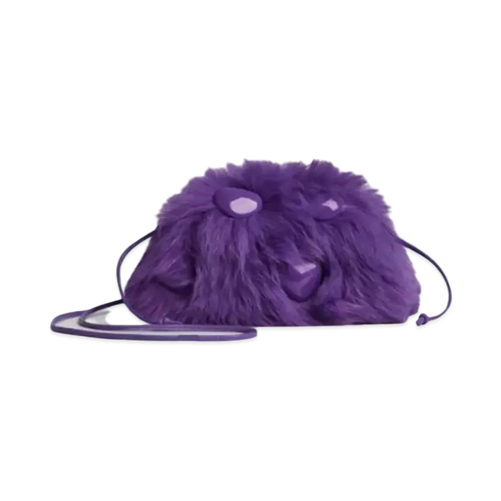 Bottega Veneta Mouton Mini Pouch Mini Clutch "Purple"
