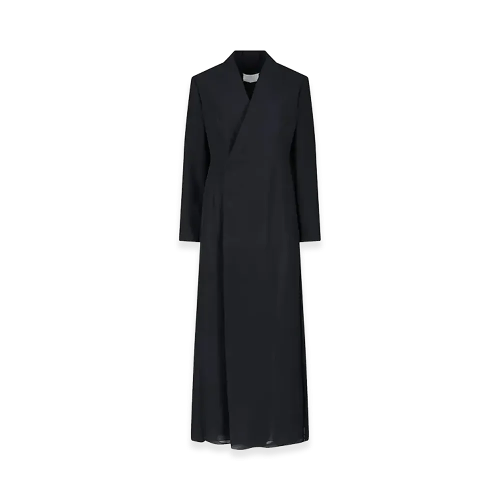 Maison Margiela Women's Crepe And Twill Blazer Dress "Black"