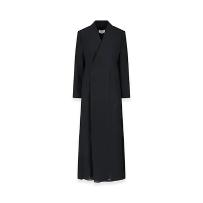 Maison Margiela Women's Crepe And Twill Blazer Dress "Black"