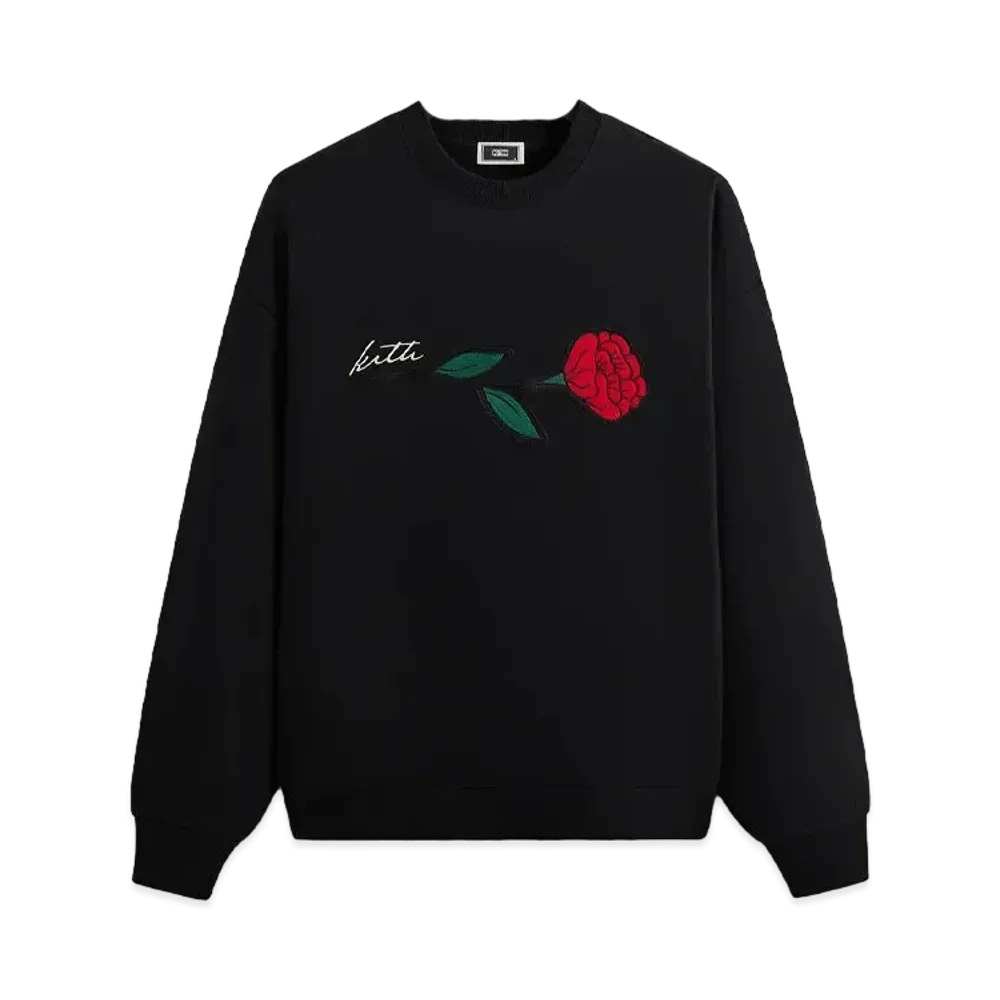 Kith Signature Rose Crewneck "Black"