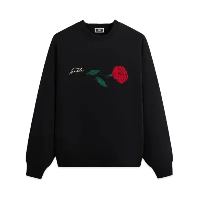 Kith Signature Rose Crewneck "Black"