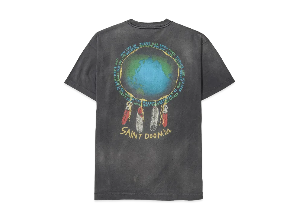 SAINT Mxxxxxx x LASTMAN Holy Ghost Short Sleeve T-Shirt 
