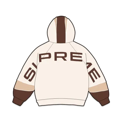 Supreme Paneled Hooded Sweatshirt "Natural"