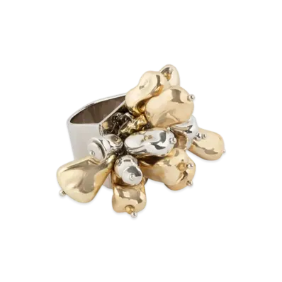 DRIES VAN NOTEN Women's Embroidered Ring "Gold"