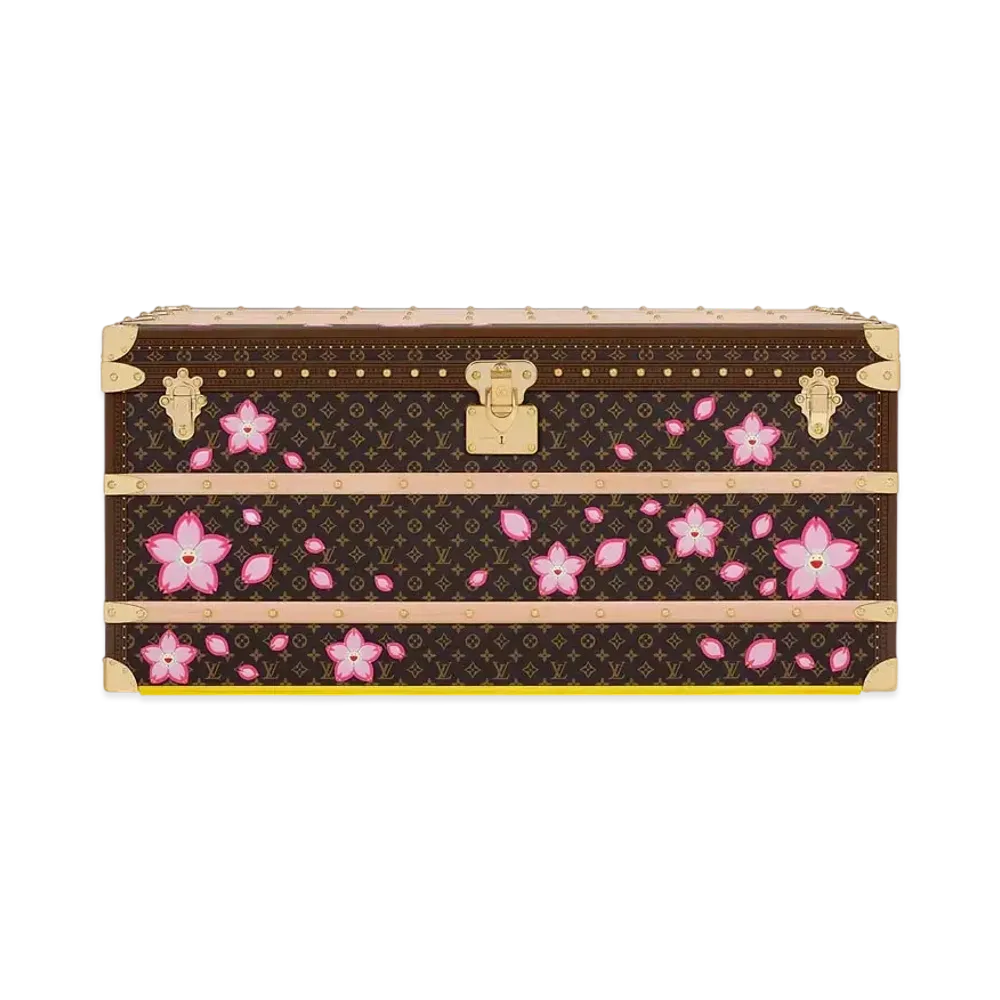 Louis Vuitton x Takashi Murakami Courrier Lozine 110 Monogram Canvas "Sakura Brown"