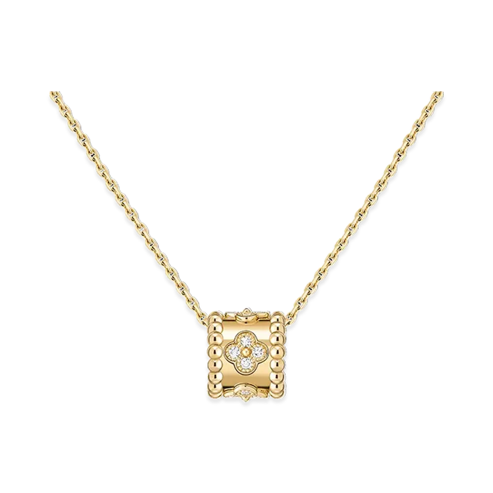 Van Cleef & Arpels Perlee clovers pendant "18K Yellow gold/Diamond"