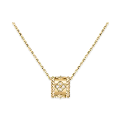 Van Cleef & Arpels Perlee clovers pendant "18K Yellow gold/Diamond"
