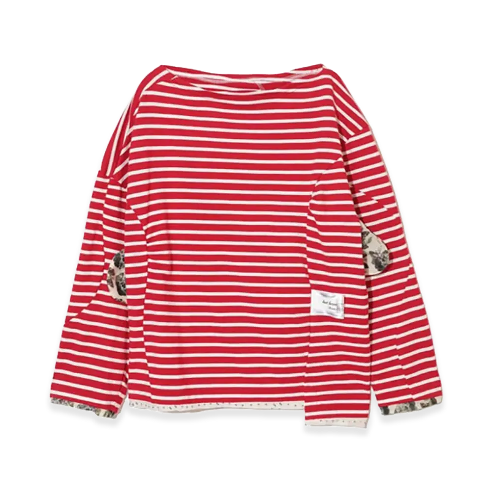 UNDERCOVER Cotton Long Sleeve T-shirt "Red Border"
