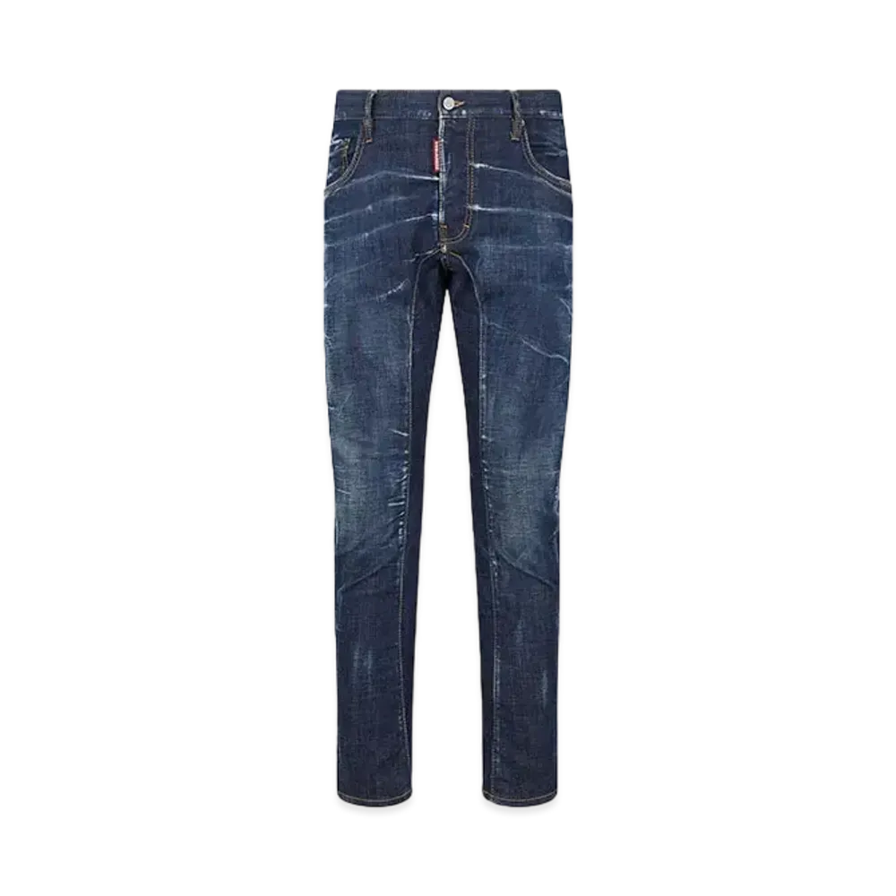 Dsquared2 Dark Clean Wash Tidy Biker Jeans "Navy"