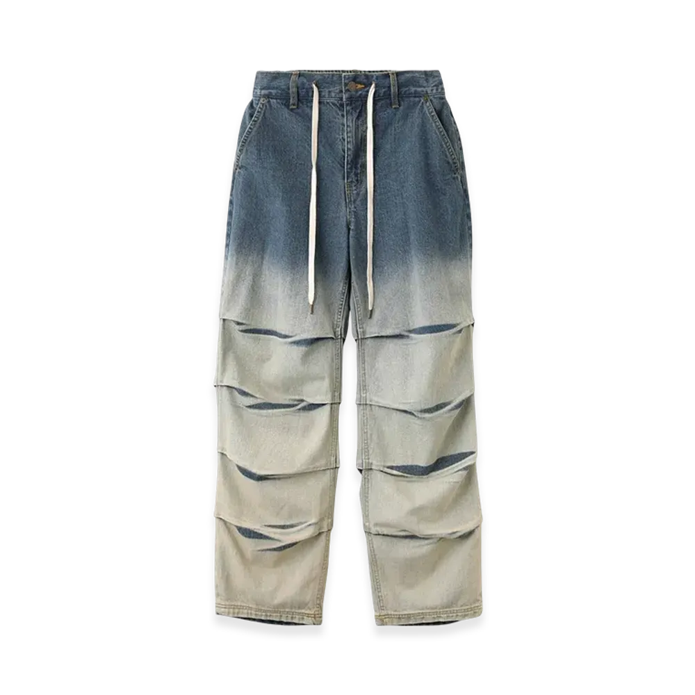 X-Girl Gradient Denim Easy Pants "LtIndigo"