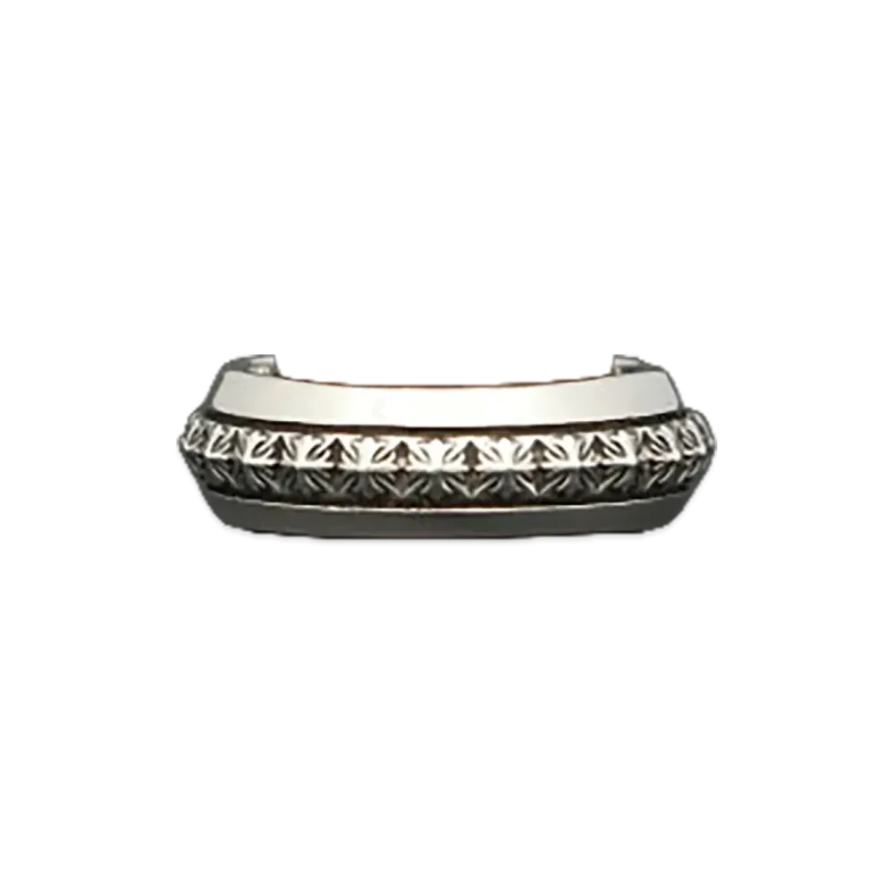 Chrome Hearts Open Band CH Plus Zero Pyramid Ring "Silver"