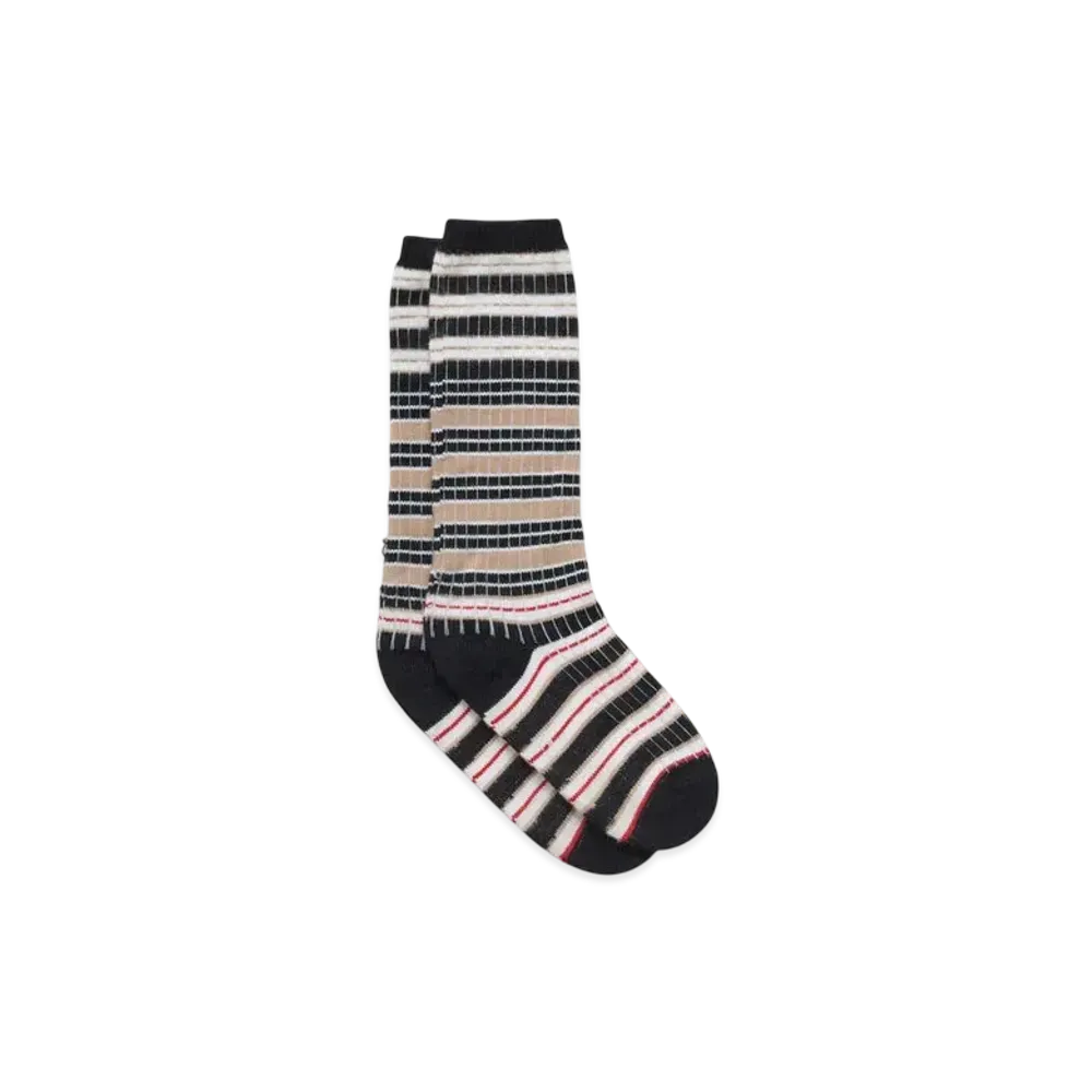 Marni Men's Striped Cotton Socks "Winter Wheat"