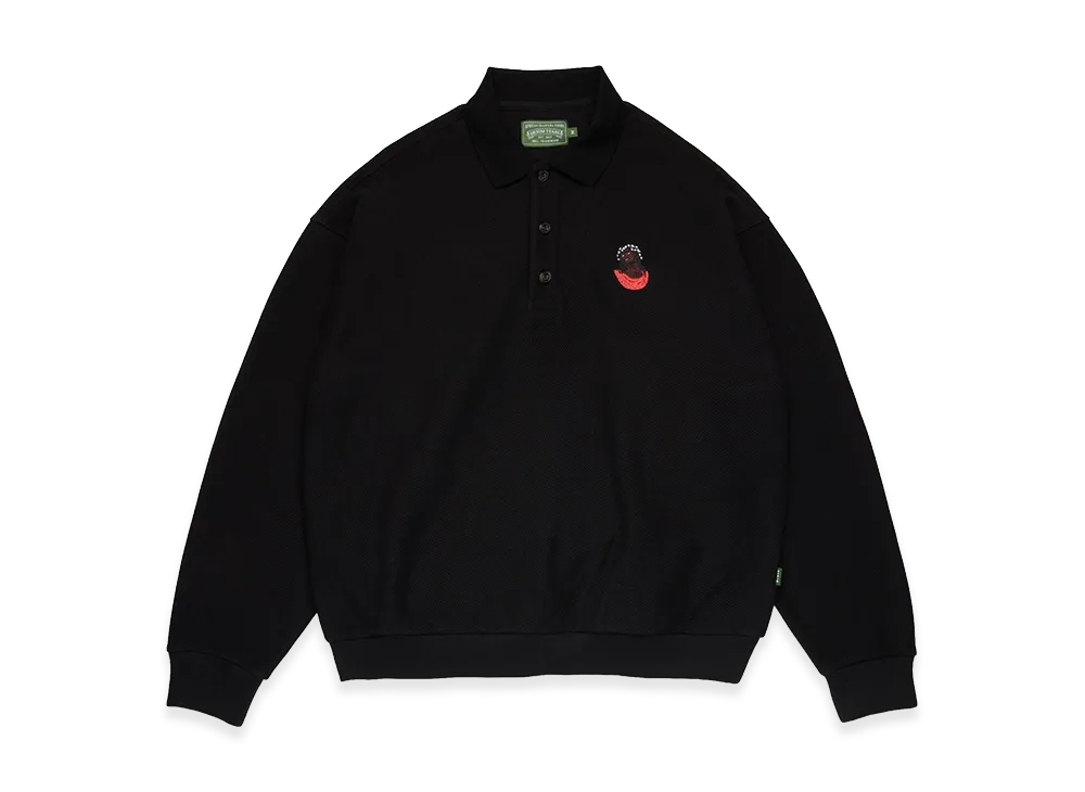 DENIM TEARS Biblical Polo Sweater "Black"
