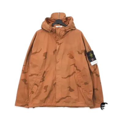 Supreme x Stone Island Riot Mask Camo Jacket "Orange"