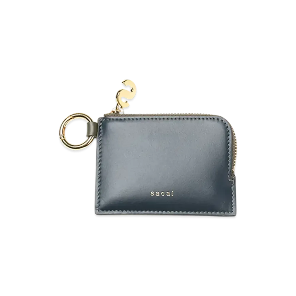 sacai Bicolor Key Pouch "Navy/Khaki"